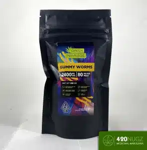 The Green Privilege - Gummy Worms - 2400mg - Buy Cannabis Online | 420 Nugz Delivery