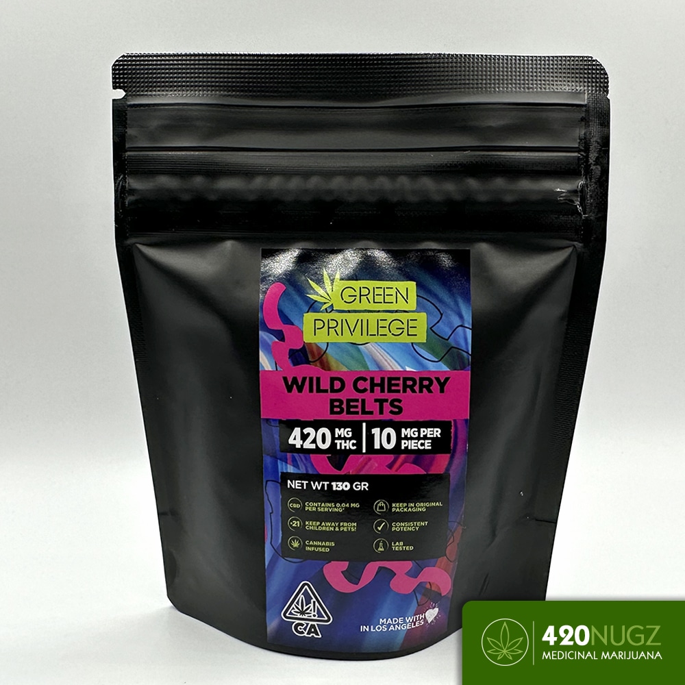 The Green Privilege - Wild Cherry Belts - 420mg