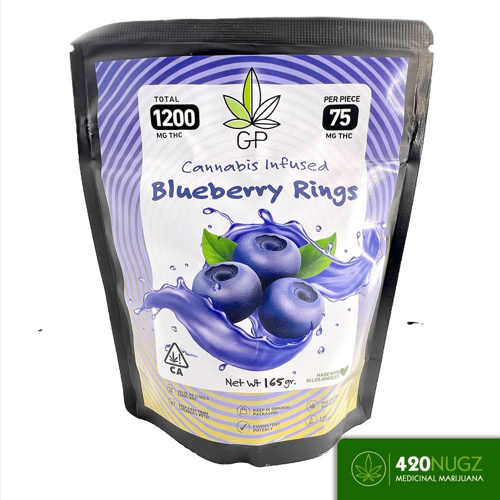 The Green Privilege - Blueberry Rings 1200mg