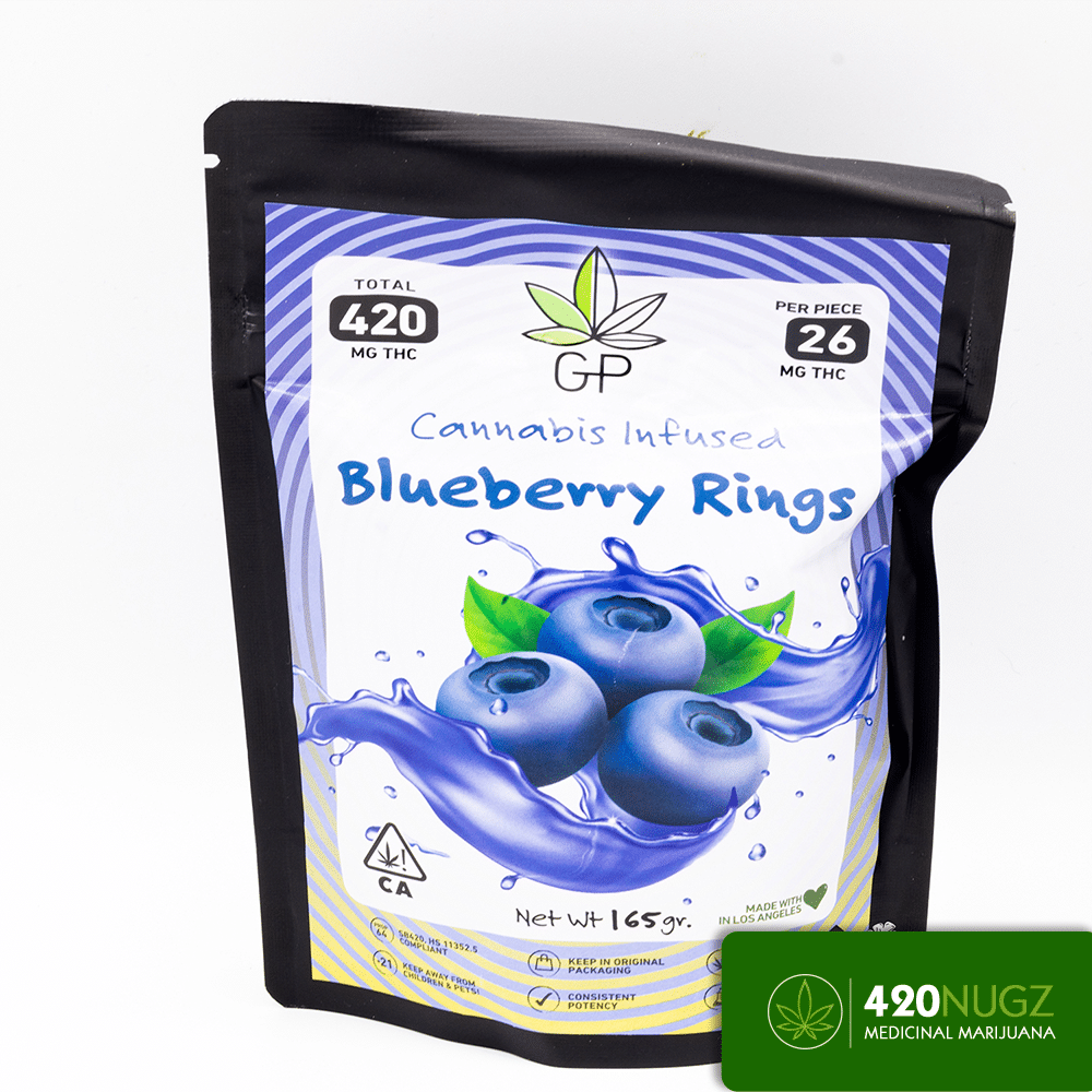 The Green Privilege - Blueberry Rings 420mg